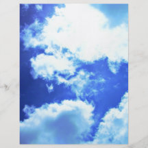 Sun leuchtet den Wolken Flyerdesign