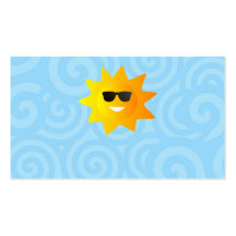 Sun mit Sonnenbrille-Visitenkarten