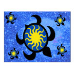 Sun-Schildkröte-Postkarte