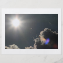 Sun und Wolken Individuelle Flyer