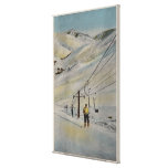 Sun Valley, IDMountain Szene, Skilifte herein Gespannte Galeriedrucke
