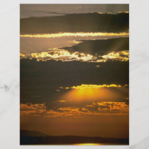 Sun versteckt hinter Wolken Flyerdruck