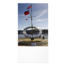 Sundial St Katherines Dock Customized Photo Card