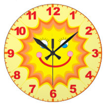 Sunny Clock With Numbers
