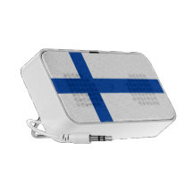 Suomen Lippu - die Flagge von Finnland Mobiler Speaker