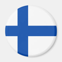 Suomen Lippu - die Flagge von Finnland Kühlschrankmagnet