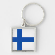 Suomen Lippu - die Flagge von Finnland Schlüsselanhänger