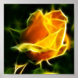 Super helle gelbe Blume Posterdrucke