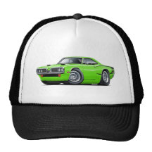 Superbiene 1970 Limon-Schwarze C-Streifen Schaufel Baseball Caps