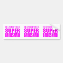 Superbrautjungfern: Rosa Superbrautjungfer Autosticker