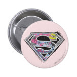 Supergirl Logo-Collage buttons