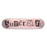 Supergirl Logo-Lösegeld-Anmerkung skateboards