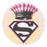 Supergirl Logo mit Krone aufkleber
