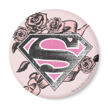 Supergirl Logo mit Rosen magnete