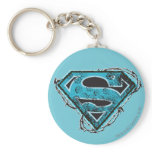 Supergirl Logo-Stacheldraht und Blumen schlüsselanhänger