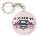 Supergirl Pin streift Schwarzes und Rosa ab schlüsselanhänger