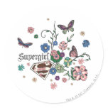 Supergirl Schmetterlinge aufkleber
