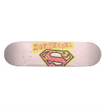Supergirl Schmutz-Logo-Rosa skateboards