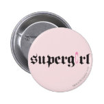 Supergirl Sicherheitsnadel-Buchstabe buttons