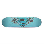 Supergirl Stammes- Muster-Logo skateboards