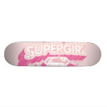 Supergirl Sterne und Logo skateboards