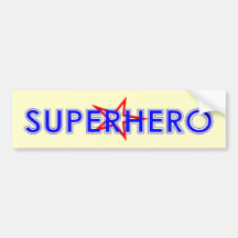 Superheld-Autoaufkleber