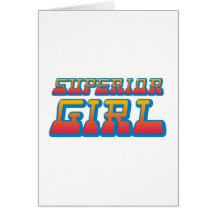 superior girl grußkarte