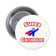 Superkatholischer Anstecknadelbutton