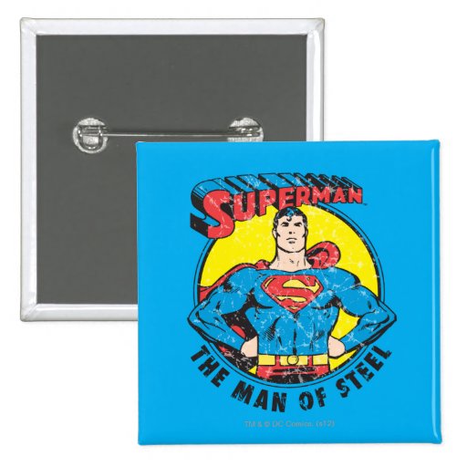 Supermann der Mann des Stahls Anstecknadel