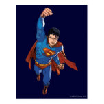 Supermann, der vorwärts fliegt postkarten