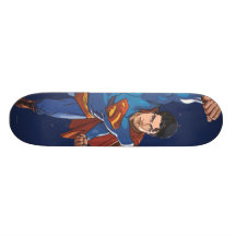 Supermann, der vorwärts fliegt personalisiertes deck