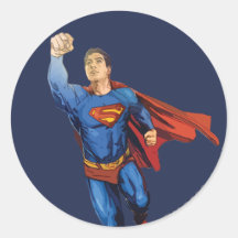 Supermann-Fliegen verlassen Sticker