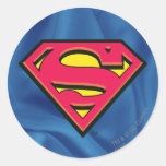 Supermann-Klassiker-Logo Runde Aufkleber
