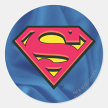 Supermann-Klassiker-Logo Runde Aufkleber