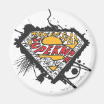 Supermann, Logo mit Buchstaben Kühlschrankmagnet