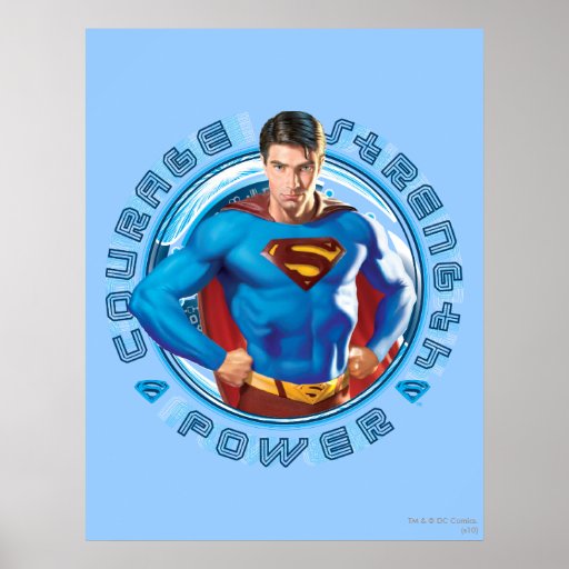 Supermann-Mut-Stärken-Power Plakatdruck