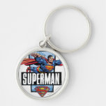 Supermann und Logo eingefaßt Schlüsselband