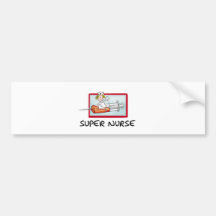 supernurse - humorvolle Cartoon-Krankenschwester a Auto Sticker