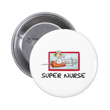 supernurse - humorvolle Cartoon-Krankenschwester a Button