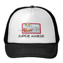 supernurse - humorvolle Cartoon-Krankenschwester a Trucker Mützen