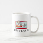 supernurse - humorvolle Cartoon-Krankenschwester a Kaffeetassen