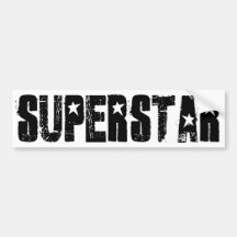Superstarschwarzes Auto Aufkleber