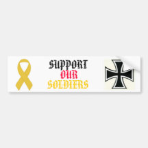 SUPPORT OUR  SOLDIERS AUTOSTICKER