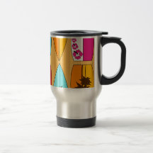 Surfbretter auf dem Promenaden-Sommer-Strand-Thema Teetasse