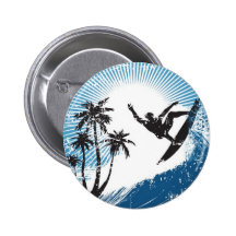 Surfen Anstecknadelbutton