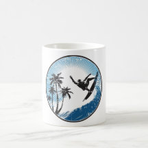 Surfen Kaffee Tasse