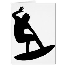 Surfen - Surfer Grußkarte