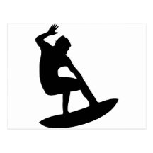 Surfen - Surfer Postkarte