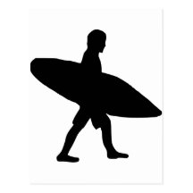 Surfen - Surfer Postkarten