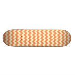 SURFER-ORANGE WEISSE ZICKZACK-MUSTER-GRAFIK-STELLE INDIVIDUELLE DECKS